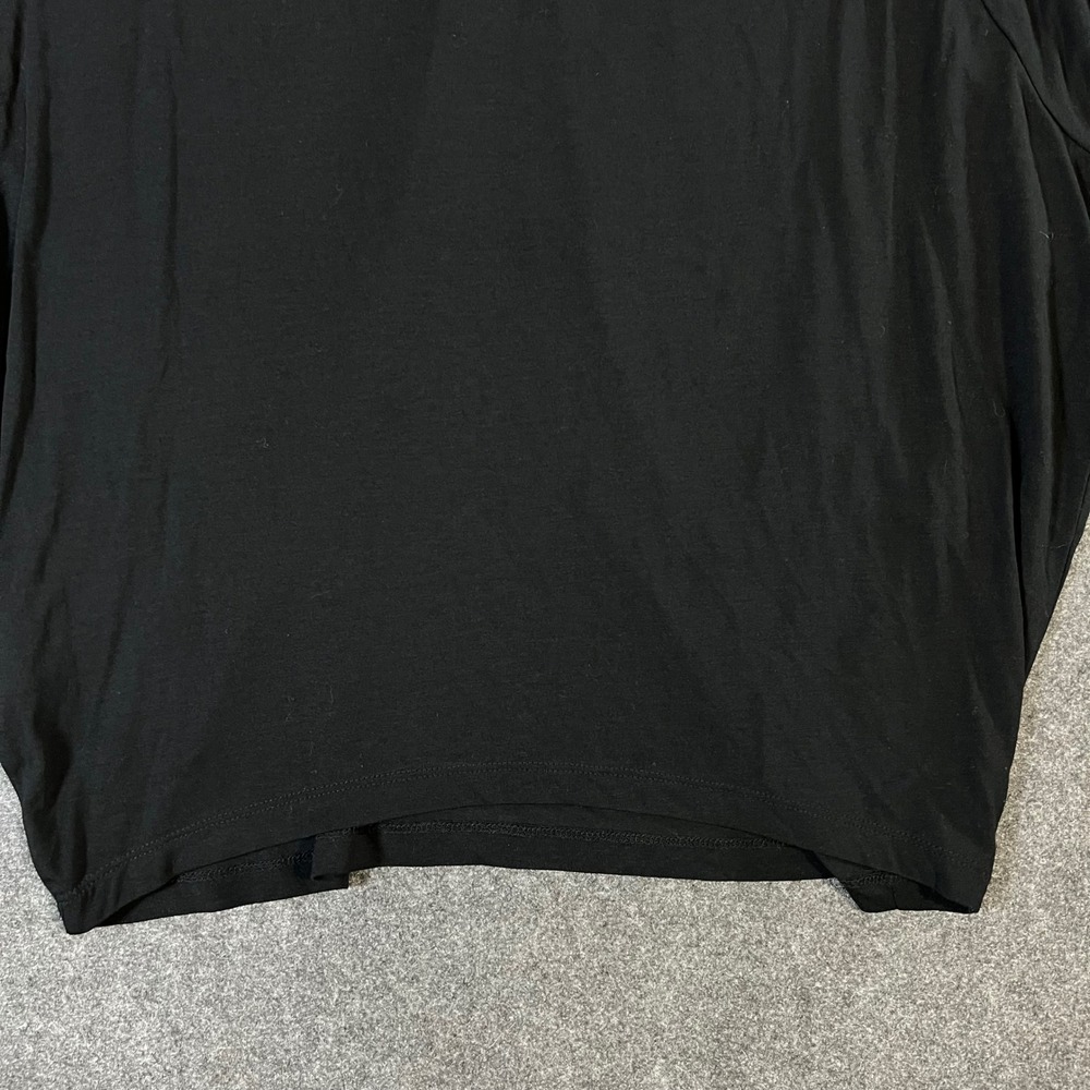 Vince Black Micromodal V-Neck Dolman Sleeve Top Small Minimalist Designer - Picture 12 of 12